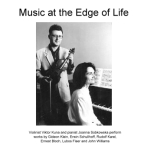 Music at the Edge of Life: Commemorating composers/victims of the Holocaust